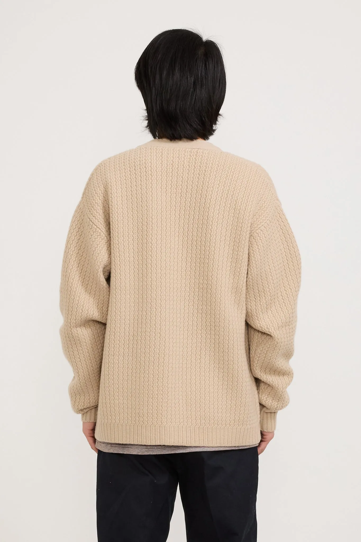 Thadd Wool Cardigan Natural