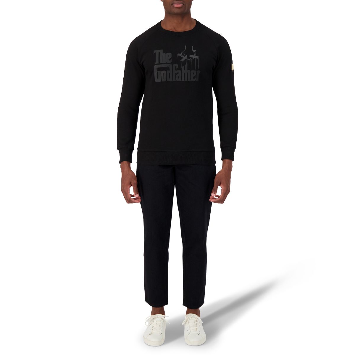 The Godfather Unisex Sweatshirt Raglan Sleeve - BLACK/BLACK