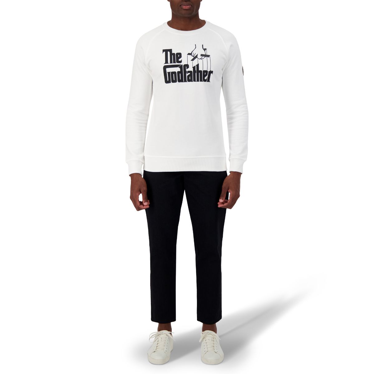 The Godfather Unisex Sweatshirt Raglan Sleeve - WHITE/BLACK