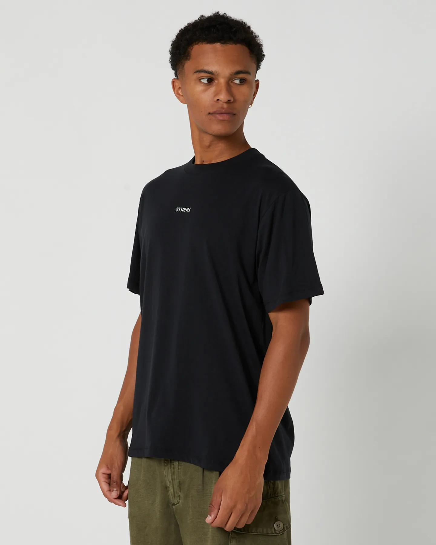 Thrills Minimal Thrills Merch Fit Tee - Washed Black | SurfStitch