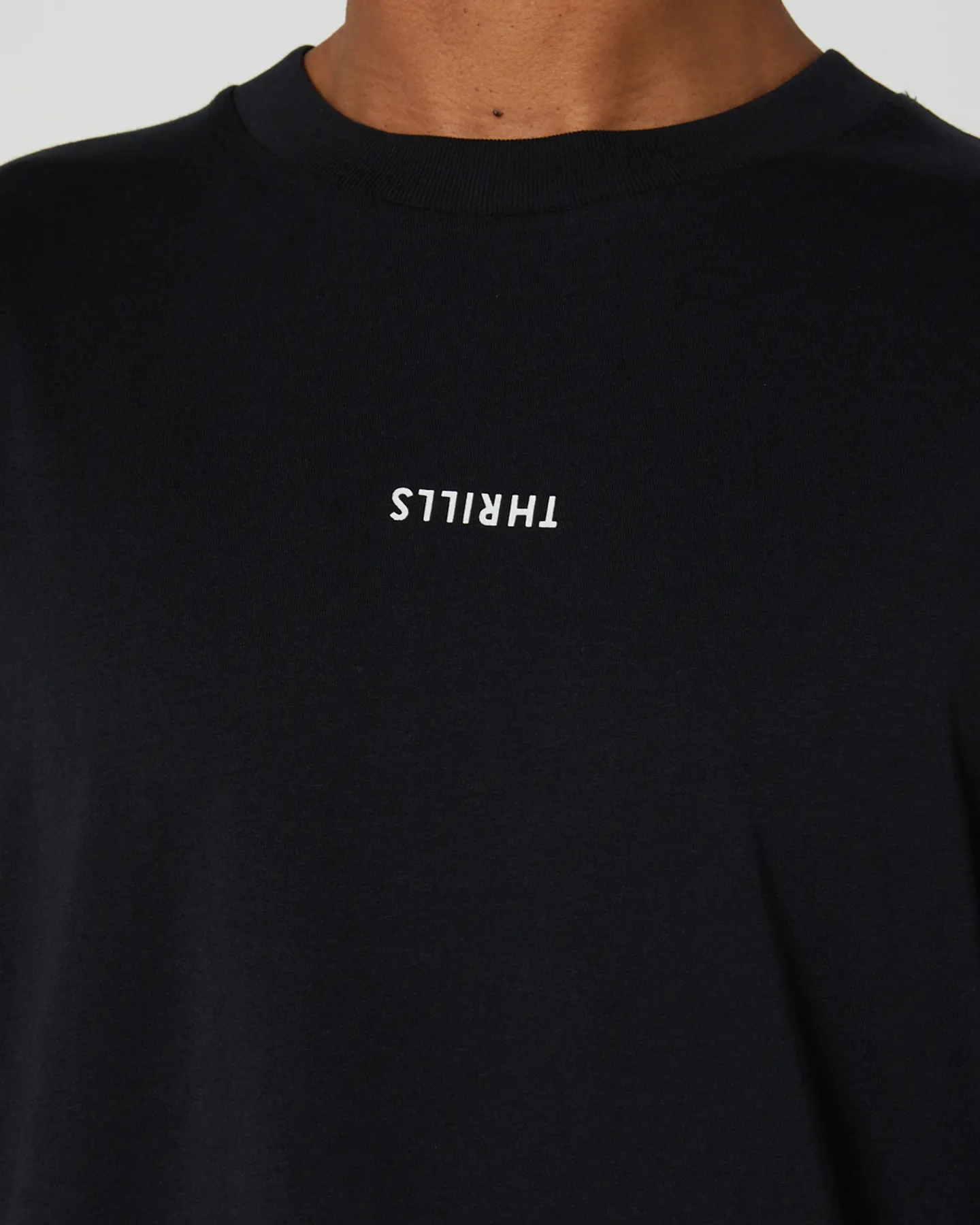 Thrills Minimal Thrills Merch Fit Tee - Washed Black | SurfStitch