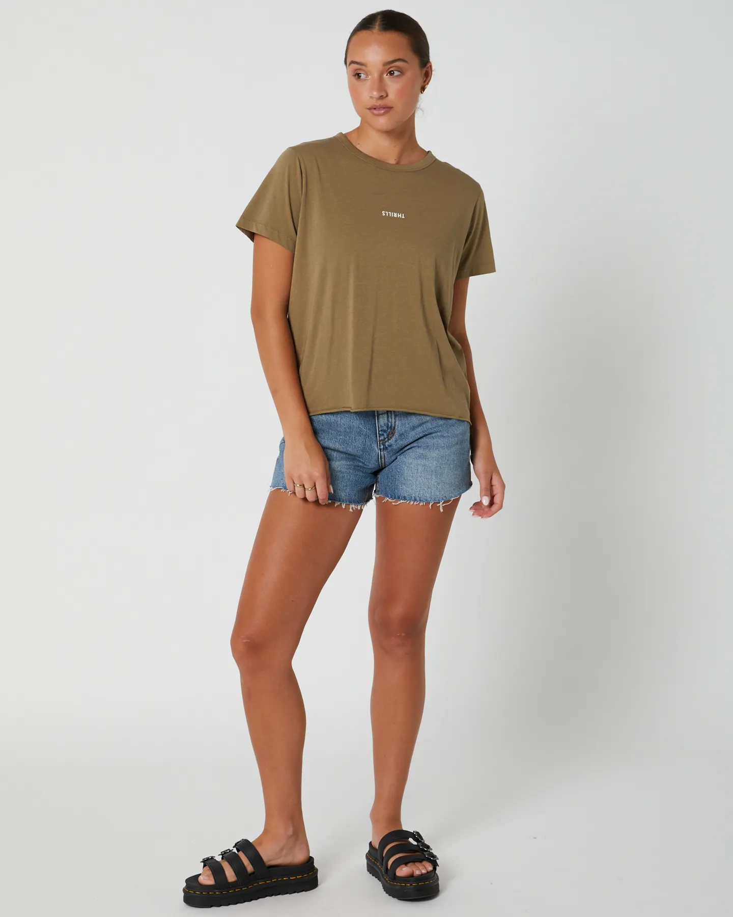 Thrills Minimal Thrills Relaxed Tee - Aloe | SurfStitch