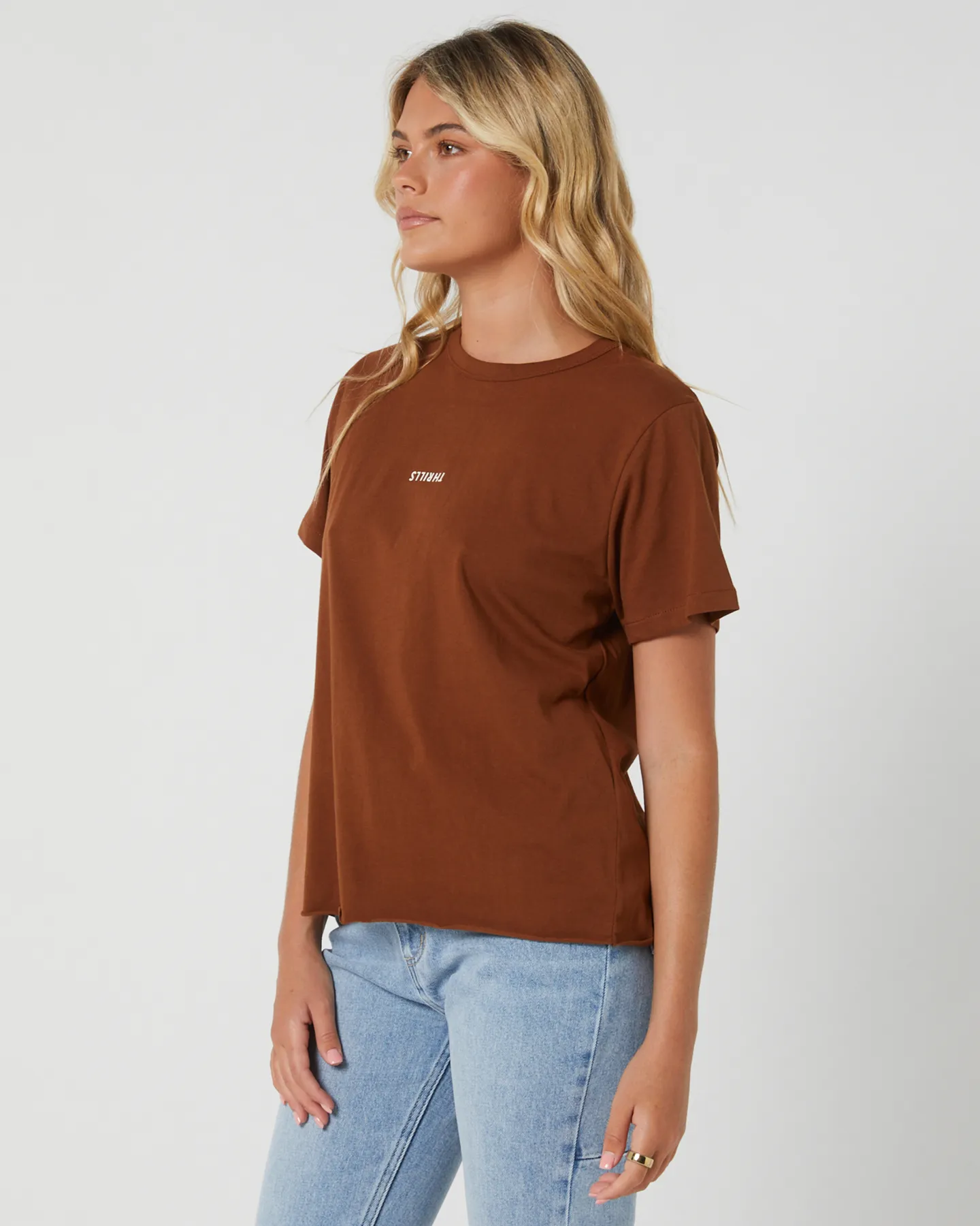 Thrills Minimal Thrills Relaxed Tee - Chestnut | SurfStitch