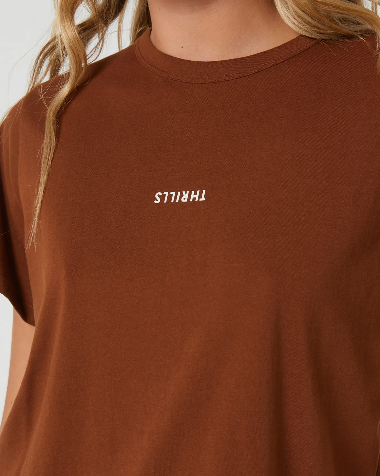 Thrills Minimal Thrills Relaxed Tee - Chestnut | SurfStitch