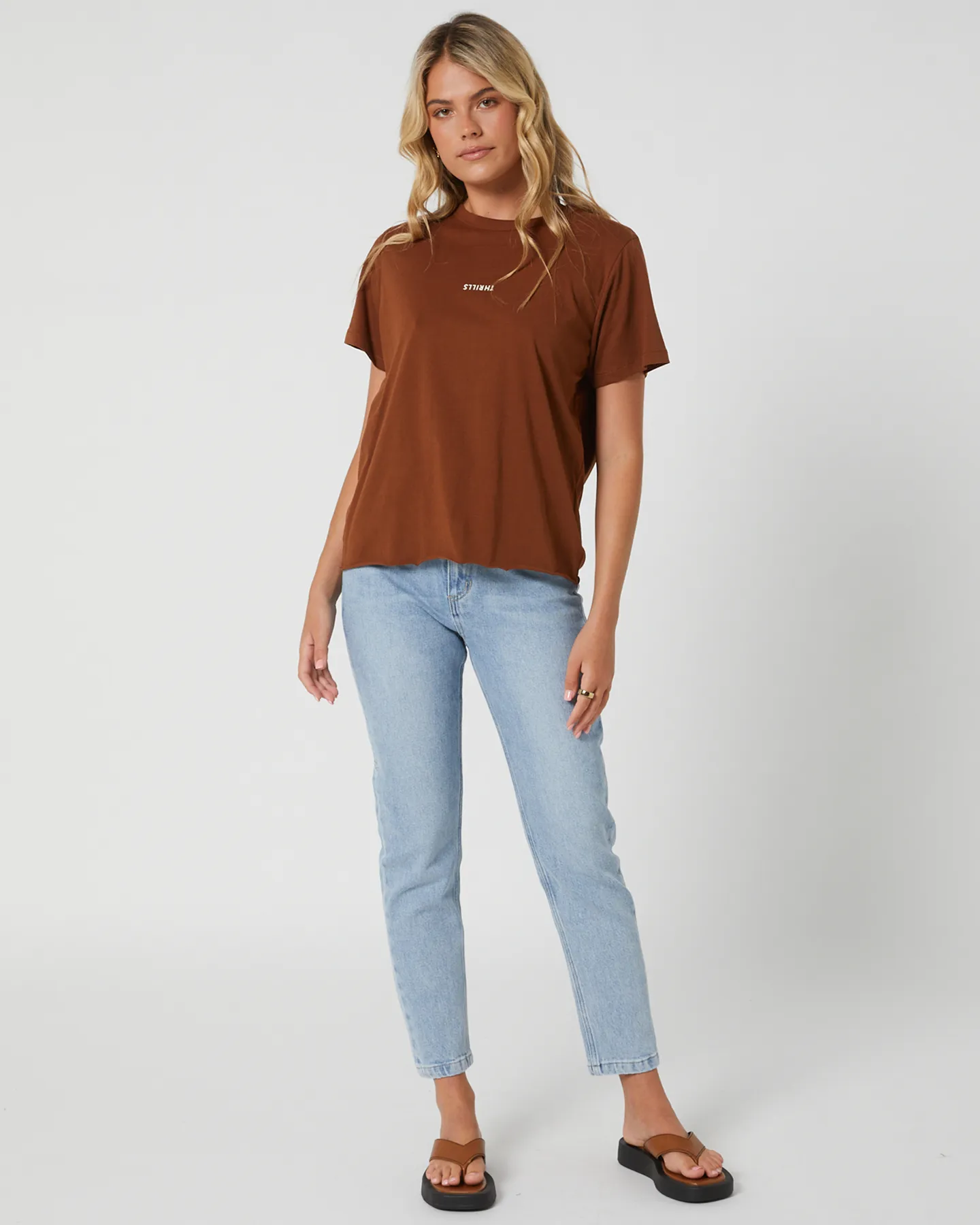 Thrills Minimal Thrills Relaxed Tee - Chestnut | SurfStitch