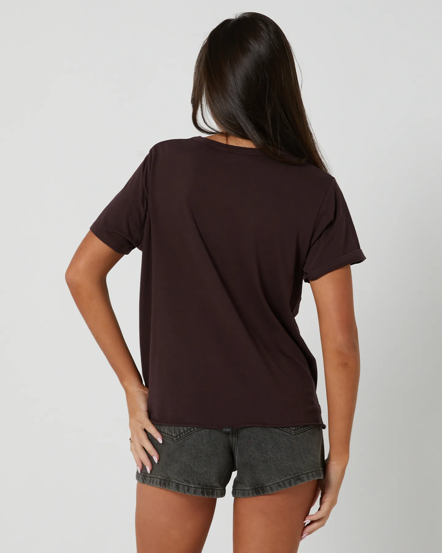 Thrills Minimal Thrills Relaxed Tee - Deep Plum | SurfStitch