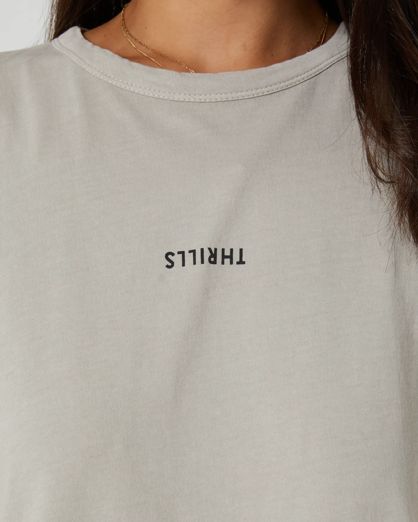 Thrills Minimal Thrills Relaxed Tee - Oyster Grey | SurfStitch