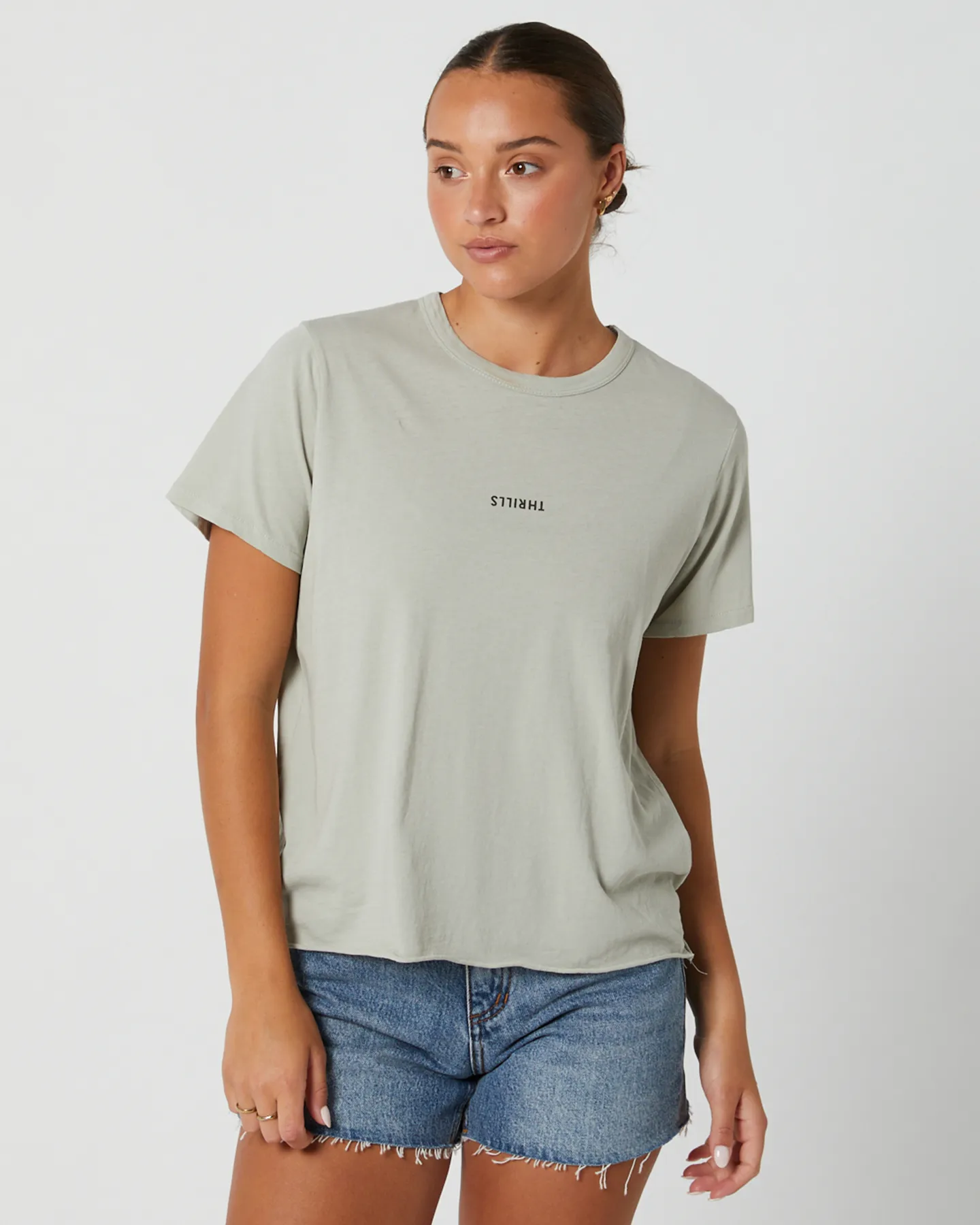 Thrills Minimal Thrills Relaxed Tee - Sage Grey | SurfStitch