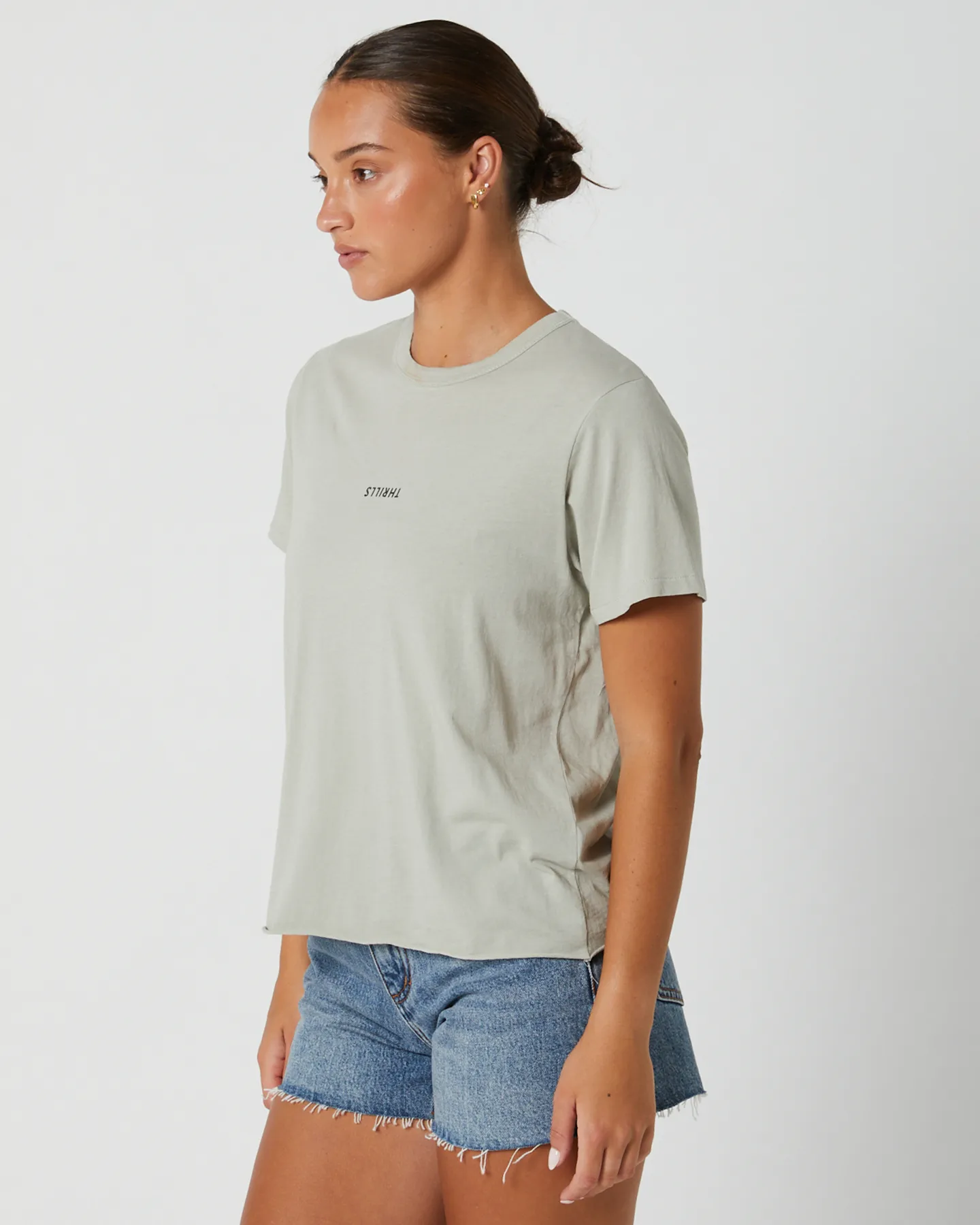 Thrills Minimal Thrills Relaxed Tee - Sage Grey | SurfStitch