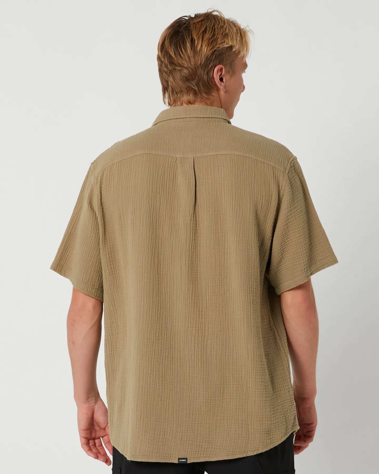 Thrills Minimal Thrills Seersucker Short Sleeve Shirt - Aloe | SurfStitch