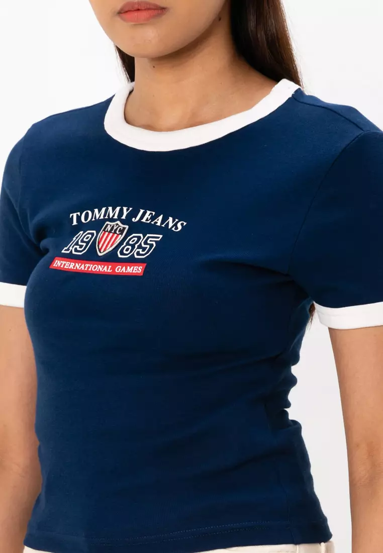 Tommy Hilfiger TJW Archive Games Ringer T-Shirt - Tommy Jeans