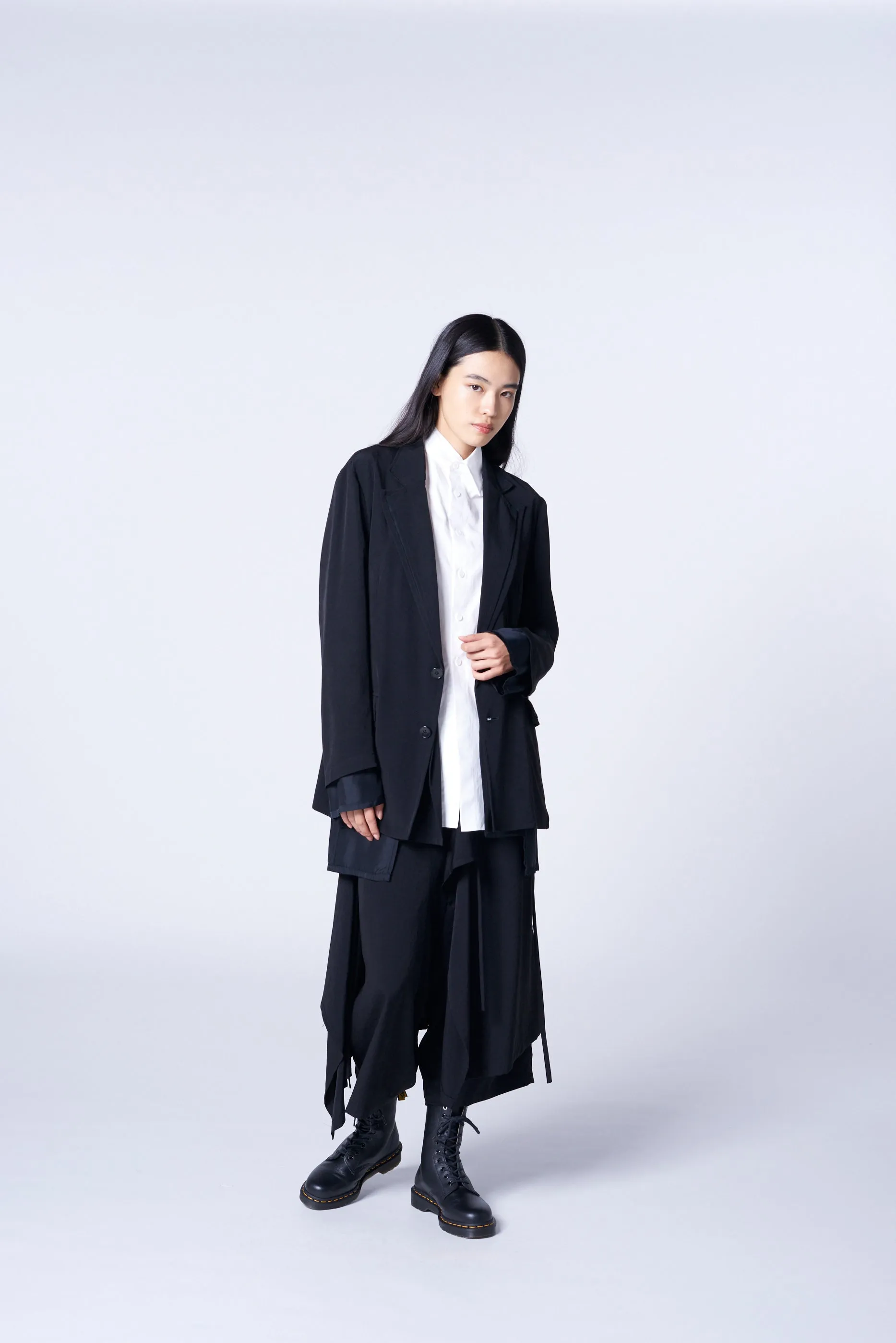 TRIACETATE/POLYESTER CREPE de CHINE DOUBLE JACKET