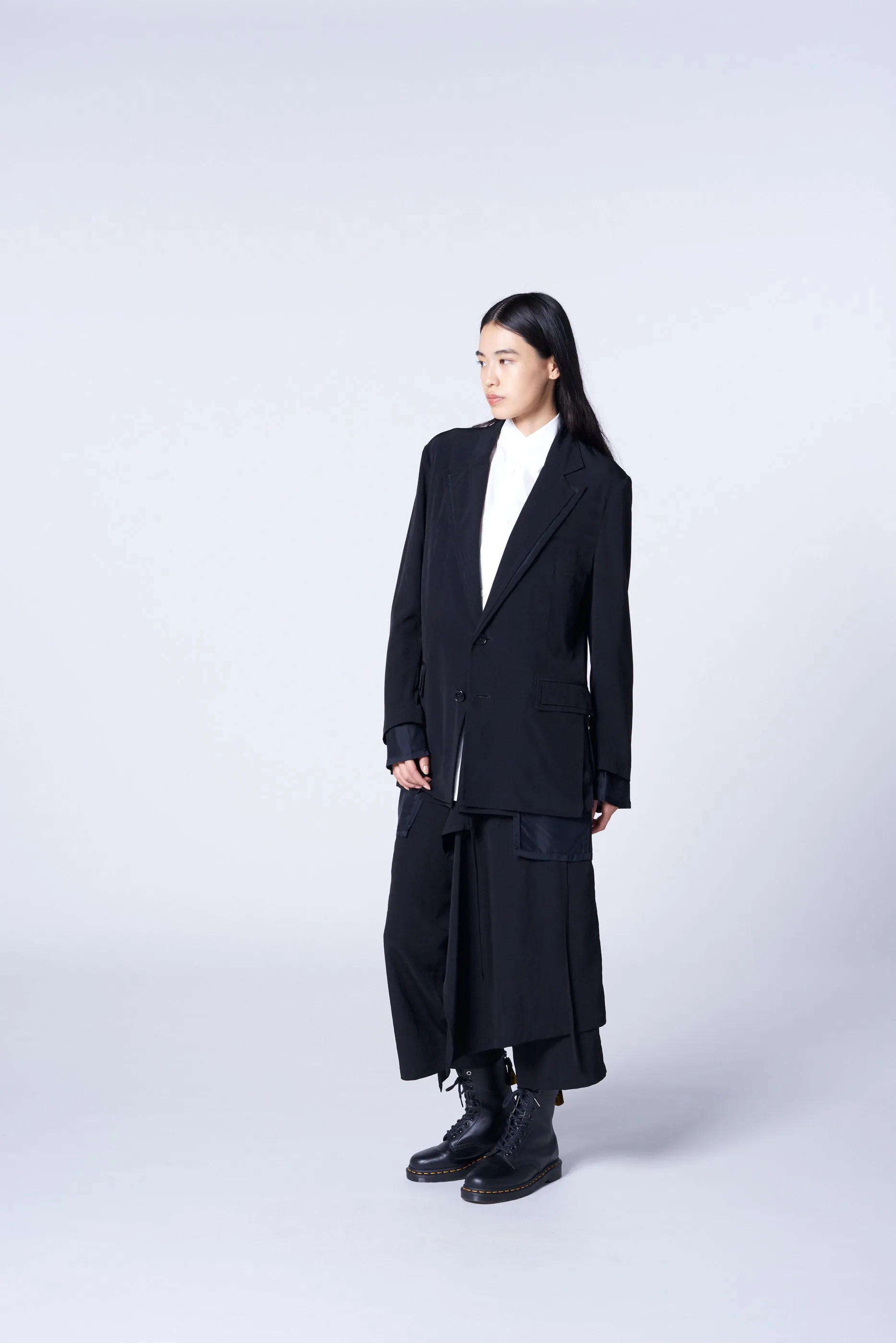 TRIACETATE/POLYESTER CREPE de CHINE DOUBLE JACKET