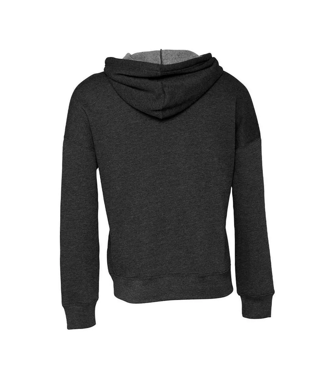 Unisex adult sponge fleece hoodie dark grey Bella + Canvas