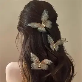 Vintage Fairy Forest Butterfly Hair Clip