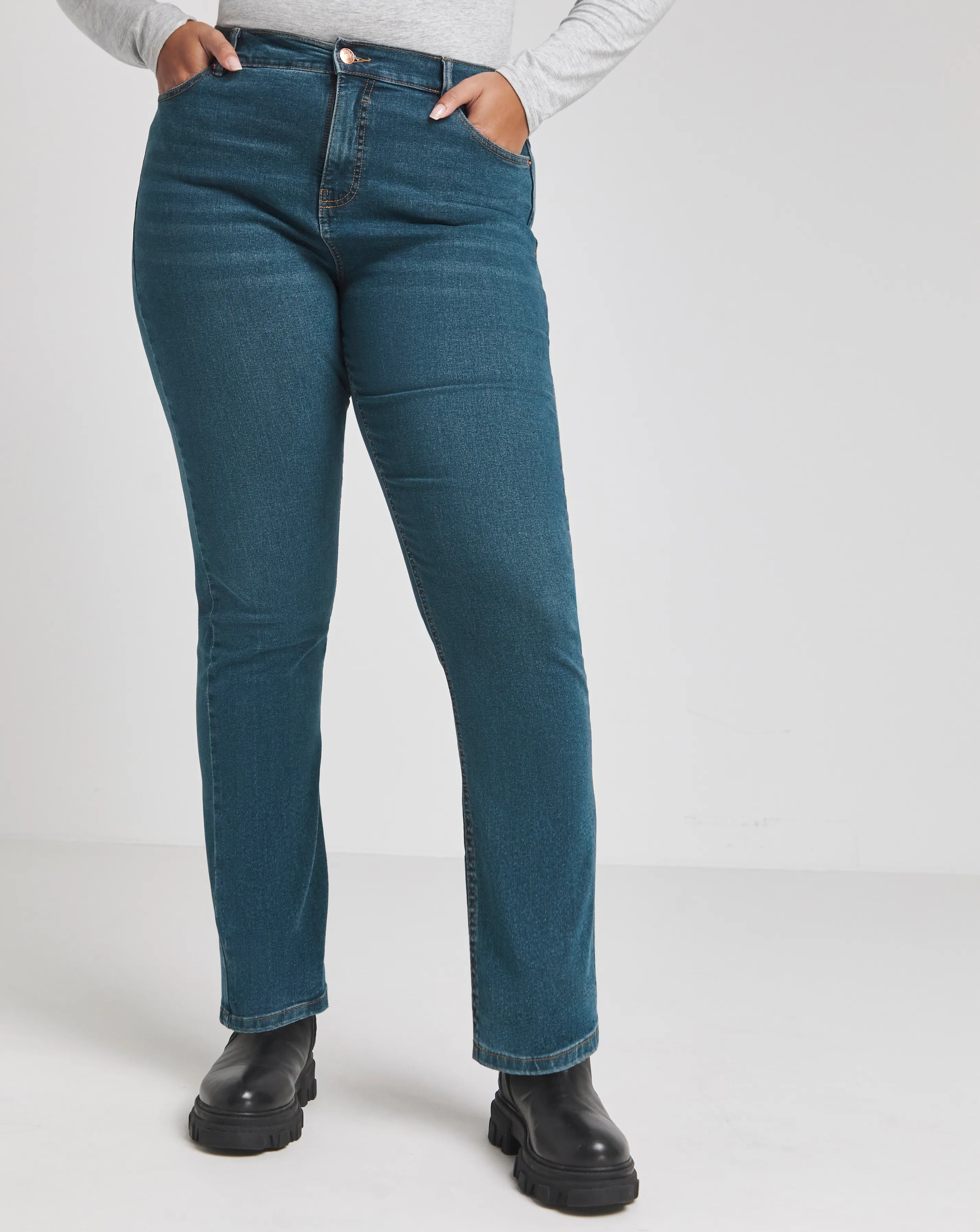 Vintage Wash 24/7 Straight Leg Jeans | Simply Be