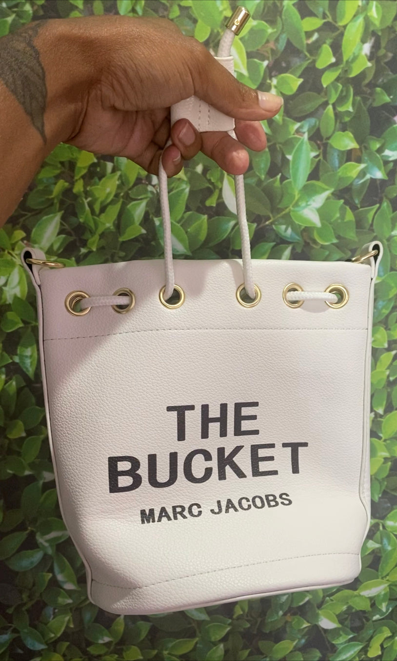 White The Bucket Bag