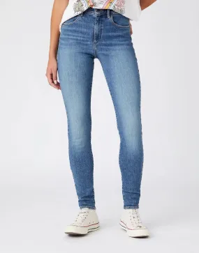 Wrangler High Rise Skinny Stretch Jeans Day Trip